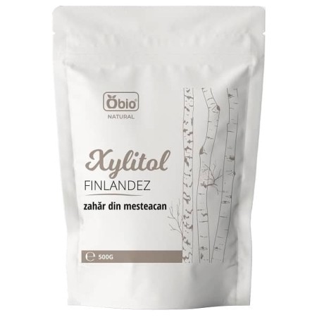 Xylitol finlandez (zahar de mesteacan) 500g Obio